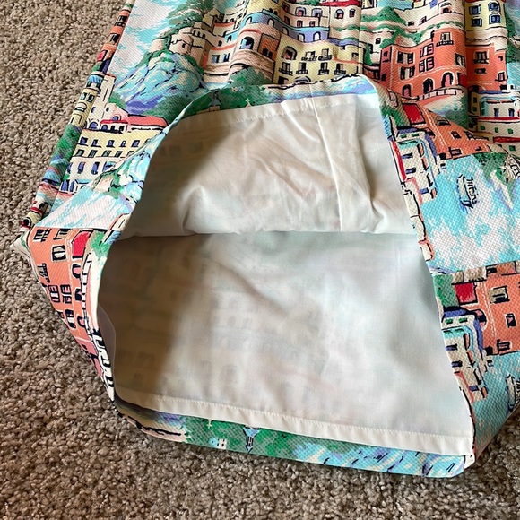 Talbots Summer Sun Dress with Greek Island Pattern - Size 8P New But No Tags - Picture 4 of 4